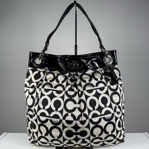 Coach Black and White Shoulder Bag
